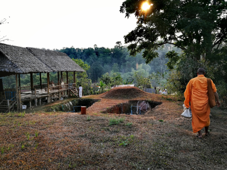 Thailand - Tijdens een meditatie retraite in Noord-Thailand tussen Chiang Mai en Pai in