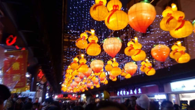 China - Nieuw jaar viering Shanghai