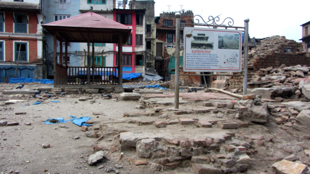 Kathmandu - Gevolgen van de aardbeving