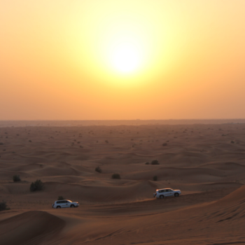 Dubai - Sunset in the desert of Dubai