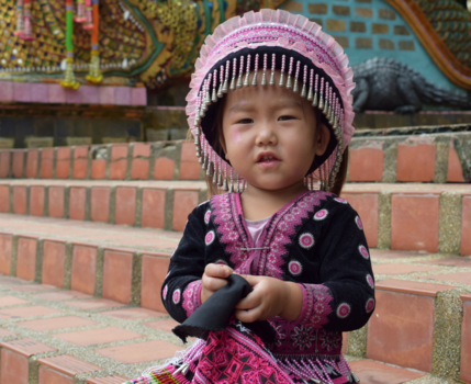 Chiang Mai - Meisje leert haar eigen kleding maken