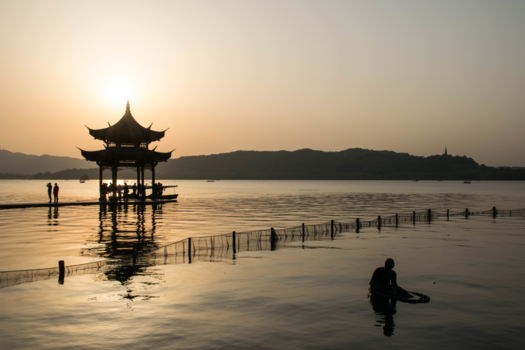 Hangzhou en West Lake - Hangzhou at Sunset