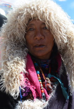 Mount Kailash - Pelgrim bij Saga Dawa festival bij Mount Kailash - West Tibet