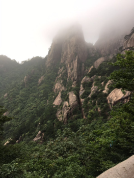 China - mountains in the clouds