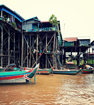 Cambodja - Floating village