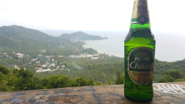 Koh Tao - Koh Tao op zijn best; Chang bier op Mango viewpoint