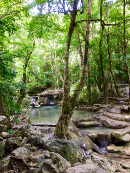 Rondreis Thailand in twee weken - Erawan waterfall