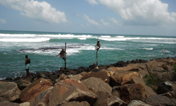 Sri Lanka - Vissers bij Galle