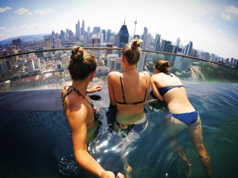 Kuala Lumpur - Best friends on tour!