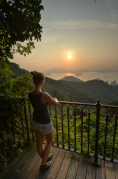 Hong Kong - Hong Kong Islands met sunset