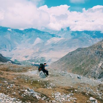 Annapurna Trail Trek - Het besef moment na het behalen van de top