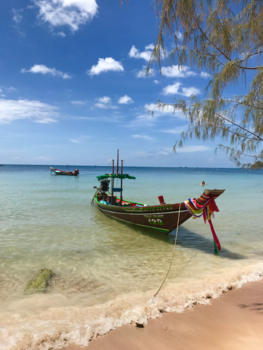 Koh Tao - Longtail boat @ Sairee beach Ko Tao