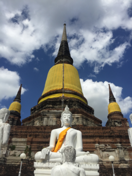 Thailand - Wat Yai Chai Mongkol tempel Ayutthaya