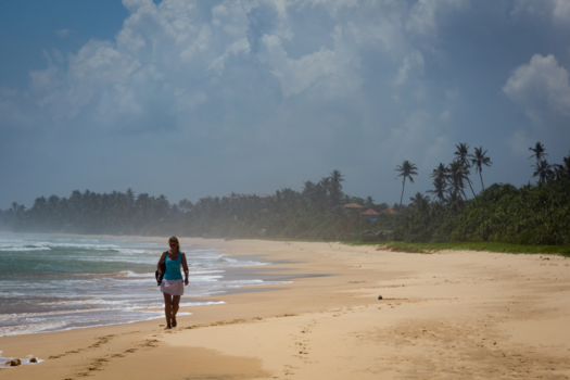 Sri Lanka - langgerekte (lege) stranden