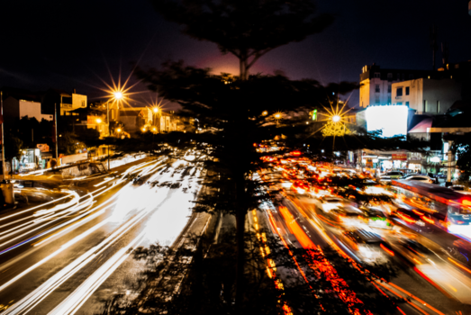 Rondreis Vietnam in twee weken - verkeersdrukte Hanoi