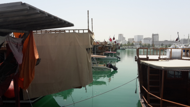 Qatar - Dhow Harbour in Doha