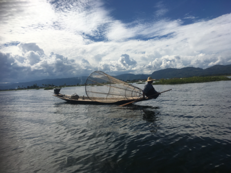 Myanmar - Fisherman op Inna Lake