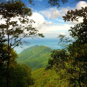 Koh Chang - Uitzicht vlak voor de top van Koh Chang