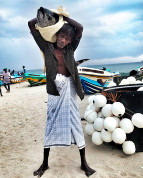 Sri Lanka - Visser met tonijn