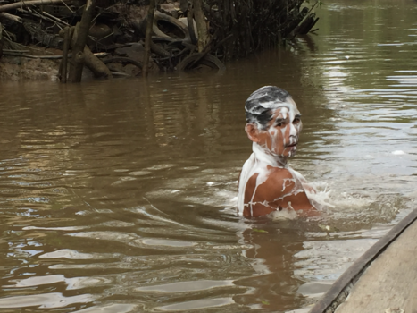 Mekong rivier - Zondag wasdag