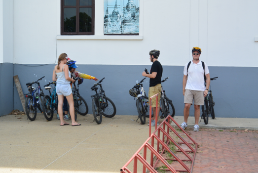 Ayutthaya - Pauze met onze internationale groep