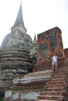 Ayutthaya - Een van de vele hoge tempels.