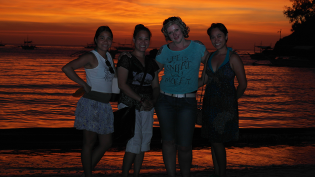 Filipijnen - Sunset Boracay white beach