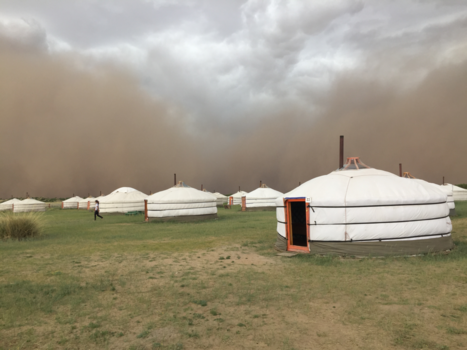 Mongolië - Zandstorm in Mogolie