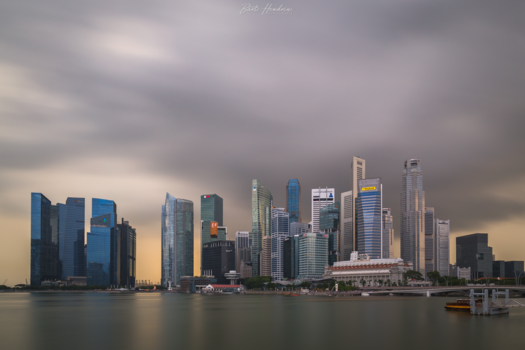 Marina Bay - After the rain has gone...