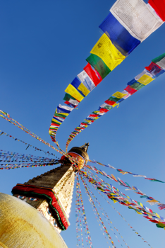 Kathmandu - Rainbow of Prayers, Bodhnath temple