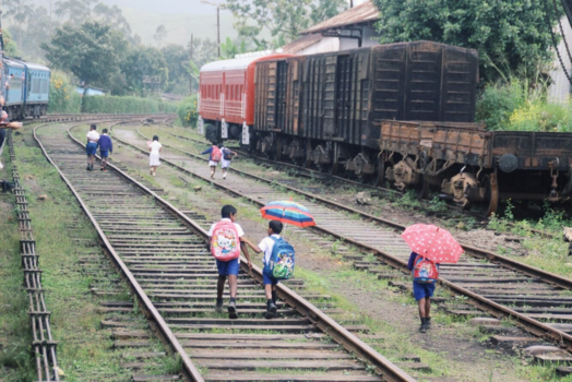 Sri Lanka - The way home from school
