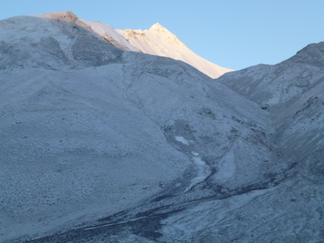 Tibet - Genomen in de buurt van de Base Camp Mount Everest in Tibet