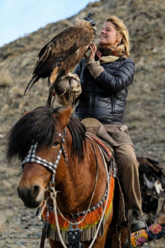 Mongolië - eagle huntress