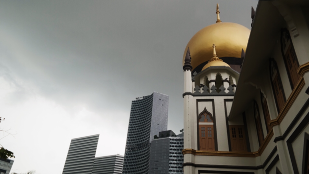 Singapore - Contrast in architectuur