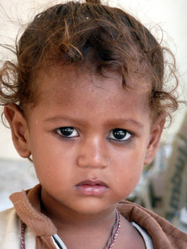 Delhi - Prachtig meisje in India