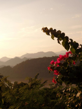 Luang Prabang - Zondsondergang vanaf de Phu Si berg in Luang Prabang, Laos