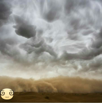 Goa - Zandstorm bij Merzouga, Marokko,