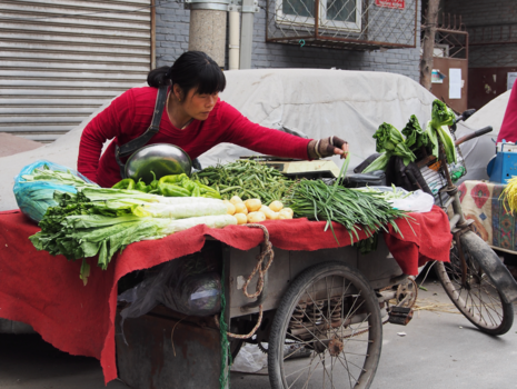 Beijing - Groentekraam