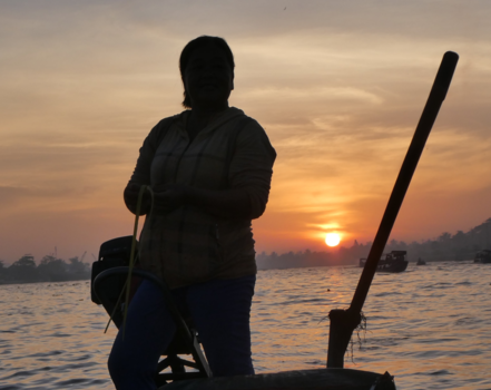Vietnam - zonopkomst Mekong Delta