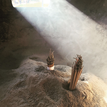 Zuid-Korea - Wierrook bij de tempel in Seoraksan NP