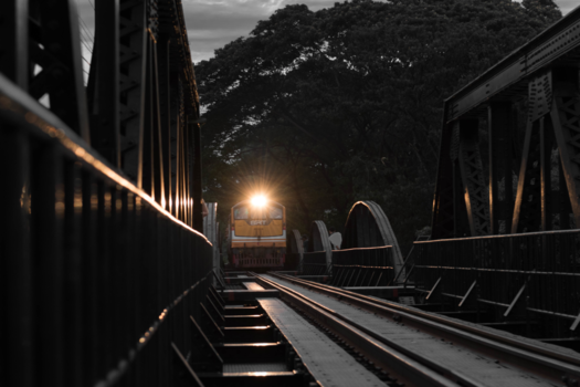 Thailand - Trein over "The bridge over the Riverkwai, erg bijzonder om mee te maken