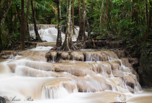 Thailand - Erawan waterval op level 5, in Kanchanaburi