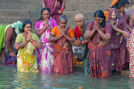 China - baden in de Ganges