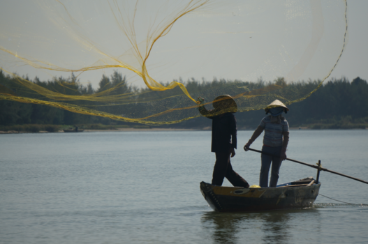 Vietnam - Vissers bij Hoi An