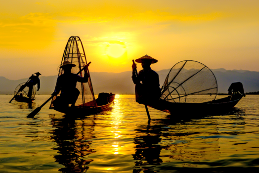 Inle Lake - sunset