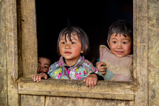 Hiken bij Sapa - door het raam