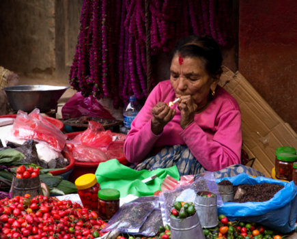 Kathmandu - Lokale markt