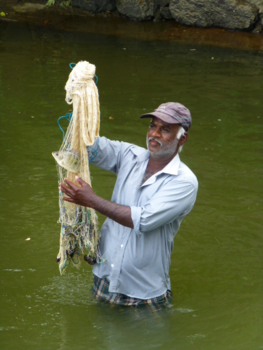 Sri Lanka - Primitieve visvangst Sri Lanka