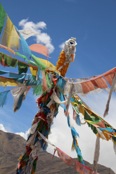 Tibet - Vlaggen in Tibet