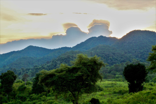 Thailand - Ondergaande zon in Kui Buri natinaal park